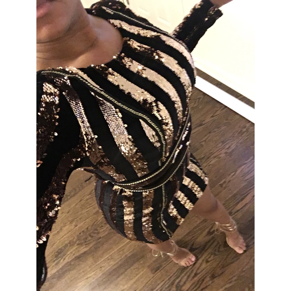 Akira Sequence and Velvet Mini Dress